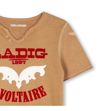 Zadig & Voltaire Maglietta marrone a maniche corte