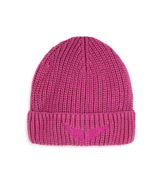 Zadig & Voltaire Roze geribde muts