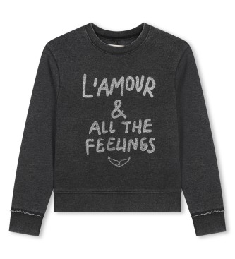 Zadig & Voltaire Sweater met ronde hals zwart