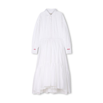 Zadig & Voltaire Robe de crmonie en coton blanc.