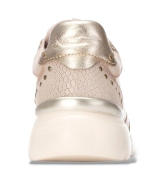 Carmela Beige 164219 Leather Sneakers