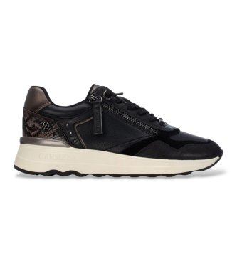 Carmela Black Leather Sneakers 164221