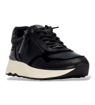 Carmela Black Leather Sneakers 164221