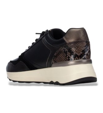 Carmela Black Leather Sneakers 164221