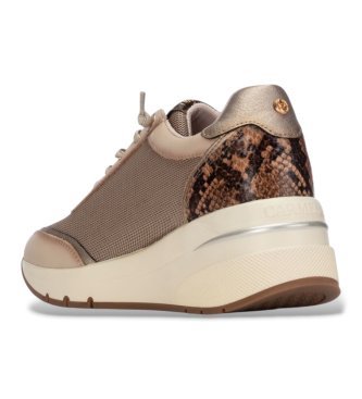 Carmela Light brown leather sneakers 164228