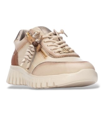 Carmela Beige 164244 Leather Sneakers