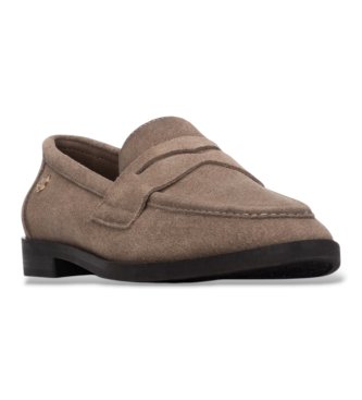 Carmela Mocassins de Pele 164290 taupe