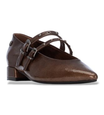 Carmela Sapatos de Pele 164298 marrom