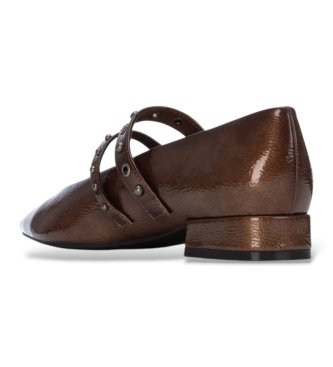 Carmela Sapatos de Pele 164298 marrom