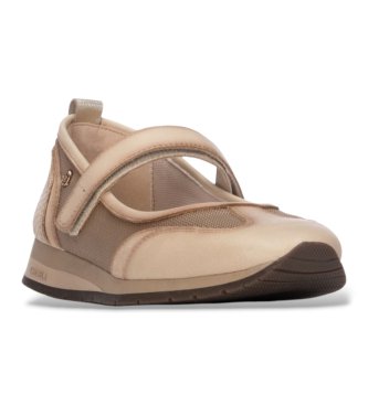 Carmela Sapatilhas de couro 164353 beige