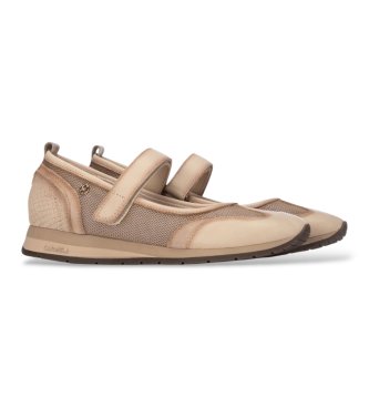Carmela Sapatilhas de couro 164353 beige