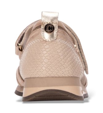Carmela Sapatilhas de couro 164353 beige