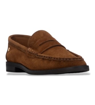Carmela Mocassins de Pele 164389 marrom claro