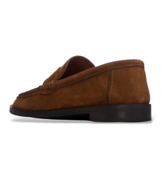 Carmela Mocassins de Pele 164389 marrom claro