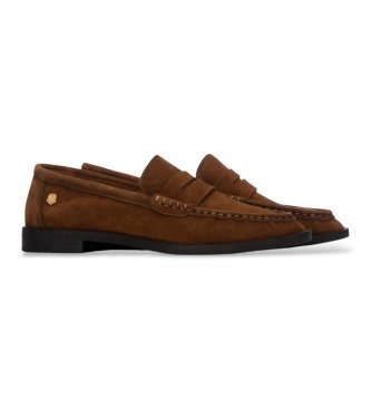 Carmela Mocassins de Pele 164389 marrom claro
