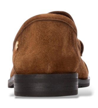 Carmela Mocassins de Pele 164389 marrom claro