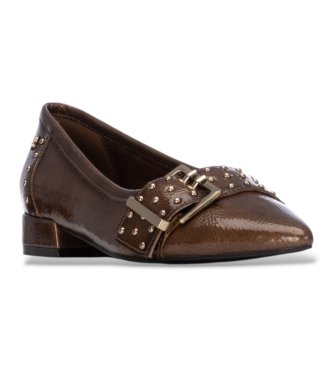 Carmela Sapatos de Pele 164397 taupe