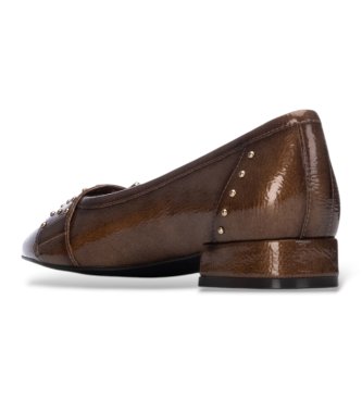 Carmela Sapatos de Pele 164397 taupe