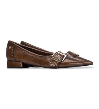 Carmela Sapatos de Pele 164397 taupe