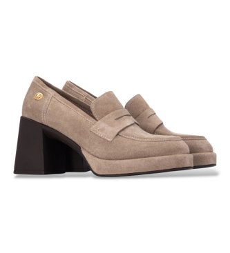 Carmela Mocassins de Pele 164400 taupe