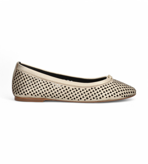 ALPE Bailarinas De Piel Liss Dorado