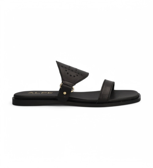 ALPE Sandalias De Piel Sheila Negro