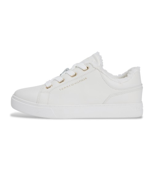 Tommy Hilfiger Zapatillas De Piel Informales Blanco