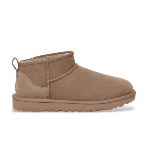 Buy UGG Classic Ultra Mini Leather Ankle Boots taupe