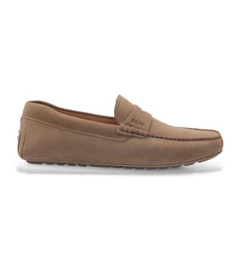 BOSS Mocasines De Piel Noel Marrón