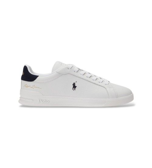Buy Polo Ralph Lauren Heritage Court II Leather Sneakers white