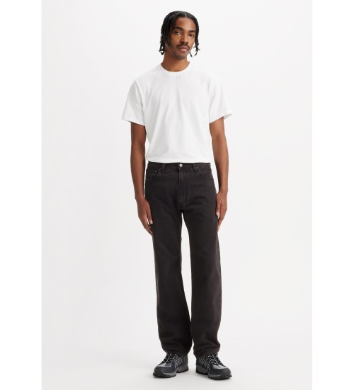 Levi's Black 555 Relaxed Straight Jeans