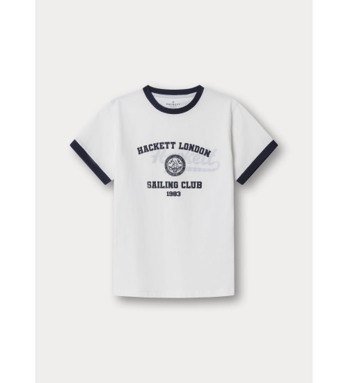 Comprar Hackett London Camiseta SAILING CLUB 1983 branca