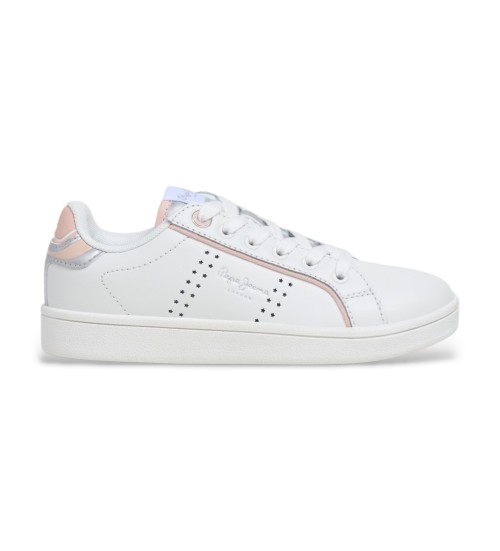 Acheter Pepe Jeans Baskets en Cuir Player Young blanc