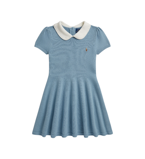 Comprar Polo Ralph Lauren Vestido de malha de algodão azul