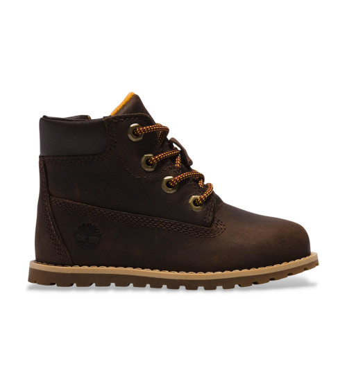 Acheter Timberland Bottes en cuir Pokey Pine marron