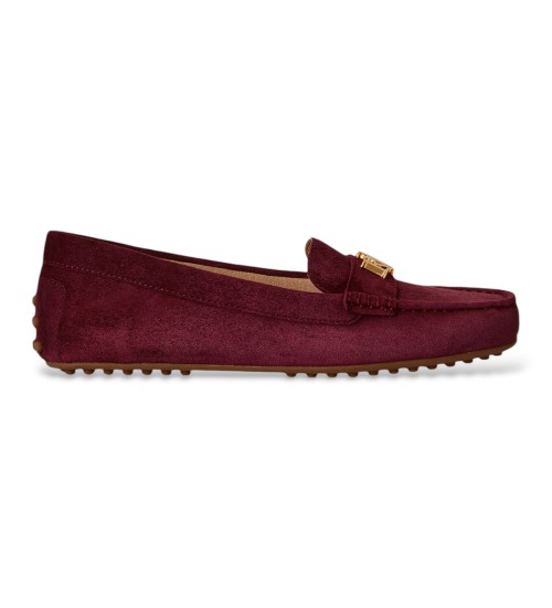 Lauren Ralph Lauren Mocasines Barnsbury De Ante Granate