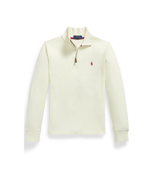 Comprare Polo Ralph Lauren Maglione Estate-Rib con cerniera beige