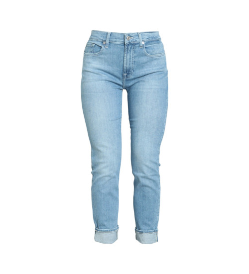 7 For All Mankind Jeans Donna Bootcut - Blu Scuro Lavato, Tessuto EarthKind Decomponibile, Vestibilità Morbida - 6