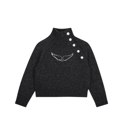 Comprar Zadig & Voltaire Jersey Logo cinza escuro