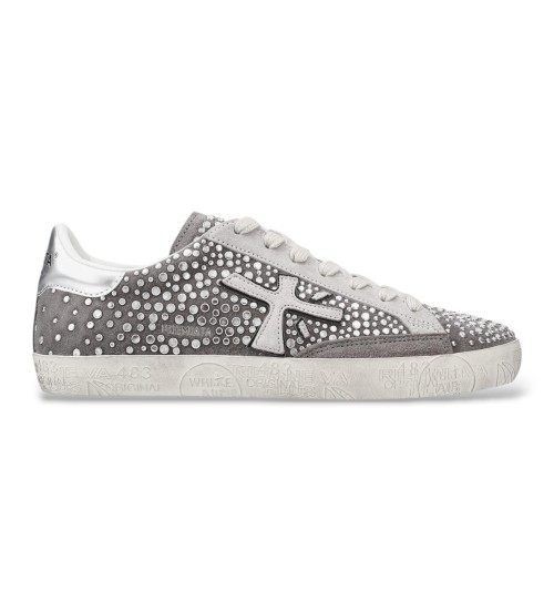 Buy Premiata Gray Stevend Leather Sneakers