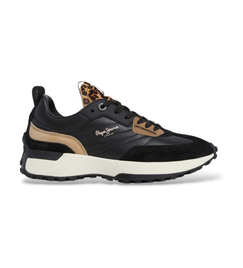 Comprar Pepe Jeans Sapatilhas de pele Lucky Fierce pretas