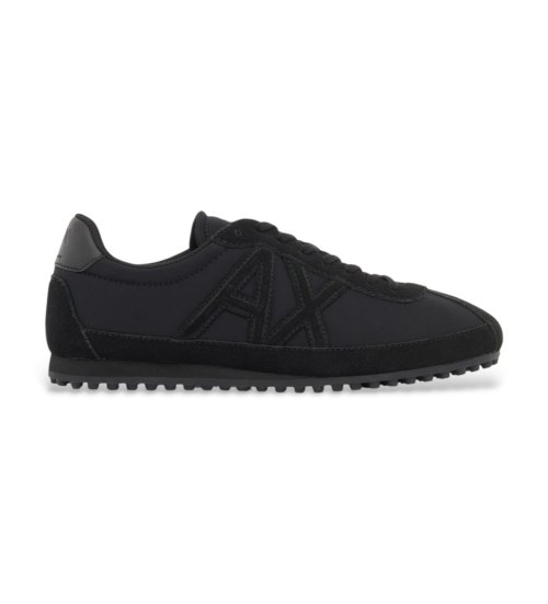 A|x Armani Exchange Zapatillas De Tejido Y Ante Con Suela De Goma Negro