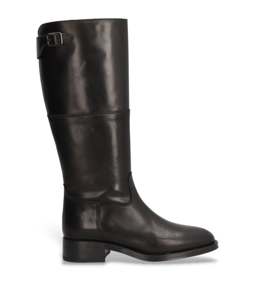 ALPE Botas De Piel Couture Negro