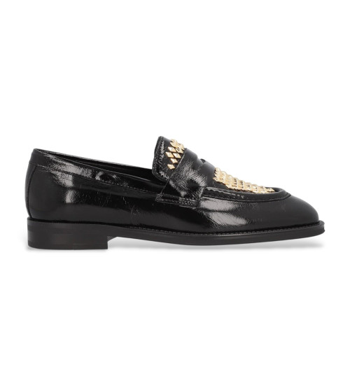 ALPE Mocasines De Piel New Mimi Negro