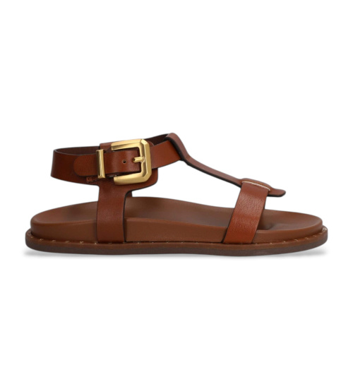 ALPE Sandalias De Piel Isabella Marrón