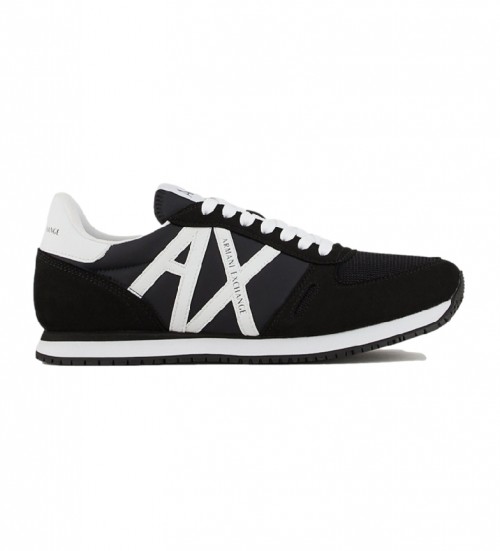 A|x Armani Exchange Zapatilla Retro Running Logo Negro
