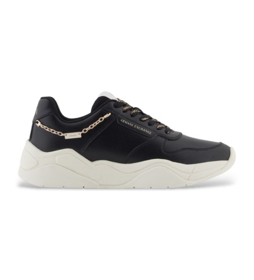 A|x Armani Exchange Zapatillas De Piel Equip Negro