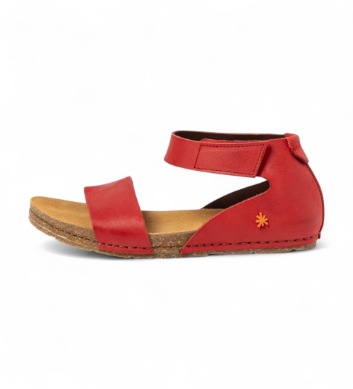 ART Sandalias De Piel 0382 Creta Rojo