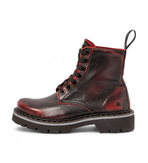 ART Botines De Piel 1166 Marina Granate