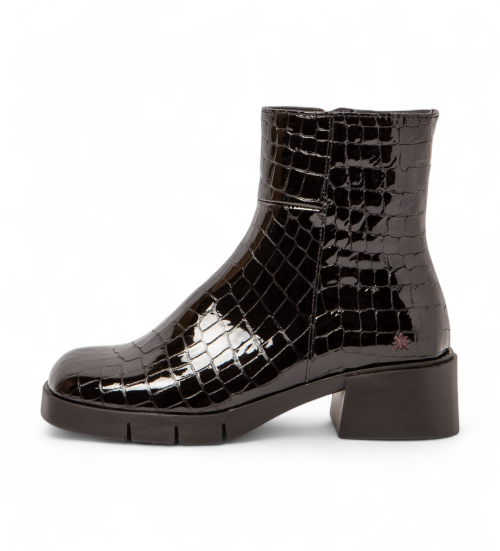 ART Botines De Piel 1284 Varsovia Negro